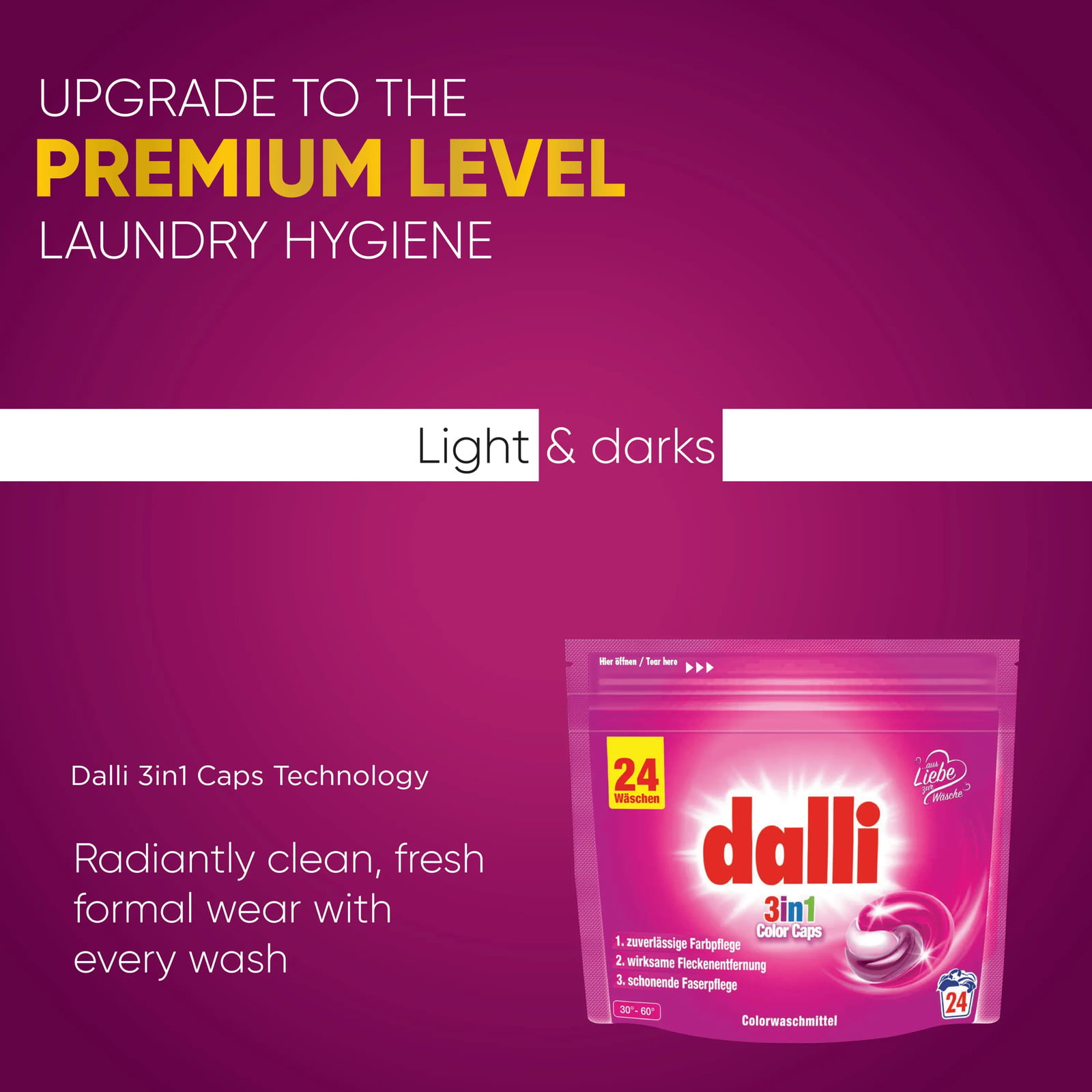 Laundry Pods | Premium formals & sports detergent | Dalli Germany